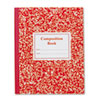 Grade School Ruled Composition Book 9 3 4 x 7 3 4 Red Cover 50 Pages