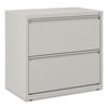 Lateral File, 2 Legal/Letter-Size File Drawers, Light Gray, 30