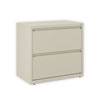 Lateral File, 2 Legal/Letter-Size File Drawers, Putty, 30