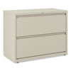 Lateral File, 2 Legal/Letter-Size File Drawers, Putty, 36