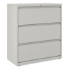 Lateral File, 3 Legal/Letter/A4/A5-Size File Drawers, Light Gray, 36