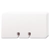 Plain white, notched cards.