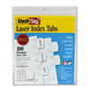 Laser Printable Index Tabs 1 1 8 Inch White 100 Pack