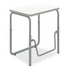 AlphaBetter 2.0 Height-Adjust Student Desk with Pendulum Bar, 27.75 x 19.75 x 22 to 30, Dry Erase, Ships in 1-3 Business Days