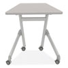 Learn Nesting Trapezoid Desk, 32.83" x 22.25" to 29.5", Gray, Ships in 1-3 Business Days