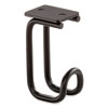 Table Hooks, 1.25 x 1.75 x 3.25, Black, 24/Pack, Ships in 1-3 Business Days