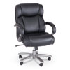 Lineage Big&Tall Mid Back Task Chair 28" Back, Max 400 lb, 21.5" to 25.25" High Black Seat, Chrome,Ships in 1-3 Business Days