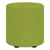 Learn Cylinder Vinyl Ottoman, 15" dia x 18"h, Green, Ships in 1-3 Business Days