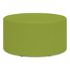 Learn 30" Cylinder Vinyl Ottoman, 30w x 30d x 18h, Green, Ships in 1-3 Business Days
