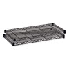 Commercial Extra Shelf Pack, 48w x 18d x 1h, Steel, Black, 2/Pack