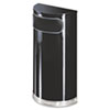 Rubbermaid&reg; Commercial European & Metallic Series Half-Round Waste Receptacle