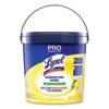 Professional Disinfecting Wipe Bucket, 1-Ply, 6 x 8, Lemon and Lime Blossom, White, 800 Wipes/Bucket, 2 Buckets/Carton