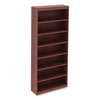 Alera Valencia Series Square Corner Bookcase, Seven-Shelf, 35.63w x 11.81d x 83.86h, Cherry