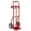 Two-Way convertible hand truck that converts from two-wheel hand truck to four-wheel platform truck.