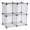 Wire Cube Shelving System, 14w x 14d x 14h, Black