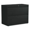 Lateral File, 2 Legal/Letter-Size File Drawers, Black, 36" x 18.63" x 28"