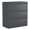 Lateral File, 3 Legal/Letter/A4/A5-Size File Drawers, Charcoal, 36" x 18.63" x 40.25"