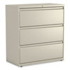 Lateral File, 3 Legal/Letter/A4/A5-Size File Drawers, Putty, 36" x 18.63" x 40.25"