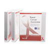 SAM10050 - Breast Cancer Awareness View Binder, 1" Capacity, White