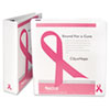SAM10054 - Breast Cancer Awareness View Binder, 2" Capacity, White