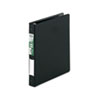 Clean Touch Locking Round Ring Reference Binder Antimicrobial 1 quot; Cap Black