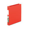 Clean Touch Locking Round Ring Reference Binder Antimicrobial 1 quot; Cap Red