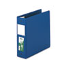Clean Touch Locking Round Ring Reference Binder Antimicrobial 3 quot; Cap Blue