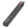 Protect It! Surge Protector, 6 AC Outlets/2 USB Ports, 6 ft Cord, 990 J, Black