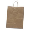Kraft Paper Bags, 13" x 7" x 17", Kraft, 250/Carton