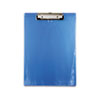 Plastic Clipboard 1 2 quot; Capacity 8 1 2 x 12 Sheets Ice Blue