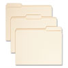 Reinforced Tab Manila File Folders, 1/3-Cut Tabs: Assorted, Letter Size, 0.75" Expansion, 11-pt Manila, 100/Box