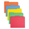 Reinforced Top Tab Colored File Folders, 1/3-Cut Tabs: Assorted, Letter Size, 0.75" Expansion, Assorted Colors, 100/Box