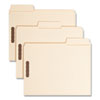 SuperTab Reinforced Guide Height Fastener Folders, 11-pt Manila, 0.75" Expansion, 2 Fasteners, Letter Size, Manila, 50/Box