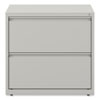 Lateral File, 2 Legal/Letter-Size File Drawers, Light Gray, 36" x 18.63" x 28"