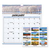 Landscape Monthly Wall Calendar, Landscapes Photography, 12 x 12, White/Multicolor Sheets, 12-Month (Jan to Dec): 2023