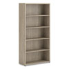 10500 Series Laminate Bookcase, Five Shelves, 36" x 13" x 71", Kingswood Walnut