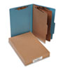 Pressboard 25 Pt Classification Folders Legal 6 Section Sky Blue 10 Box