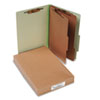 Pressboard 25 Pt Classification Folders Legal 6 Section Leaf Green 10 Box