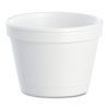 Bowl Containers, 4 oz, White, Foam, 1,000/Carton