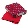Interior File Folders, 1/3 Cut Top Tab, Letter, Red, 100/Box