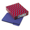 Interior File Folders, 1/3 Cut Top Tab, Letter, Purple, 100/Box