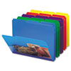 Smead® Poly Colored File Folders With Slash Pocket