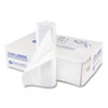 High-Density Commercial Can Liners, 60 gal, 17 mic, 43" x 48", Clear, 25 Bags/Roll, 8 Interleaved Rolls/Carton