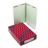 Two Inch Expansion Folder, Two Fasteners, End Tab, Legal, Gray Green, 25/Box