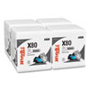Power Clean X80 Heavy Duty Cloths, 1/4 Fold, 12.5 x 12, White, 50/Box, 4 Boxes/Carton