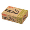 Recycled smooth paper clips.