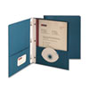 SMD88054 - Two-Pocket Portfolio, Tang Clip, Letter, 1/2" Capacity, Dark Blue, 25/Box