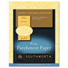 Parchment Specialty Paper Gold 24lb 8 1 2 x 11 100 Sheets