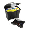 Storex Portable File Box with Drawer