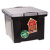 Storex Portable File Tote with Locking Handles